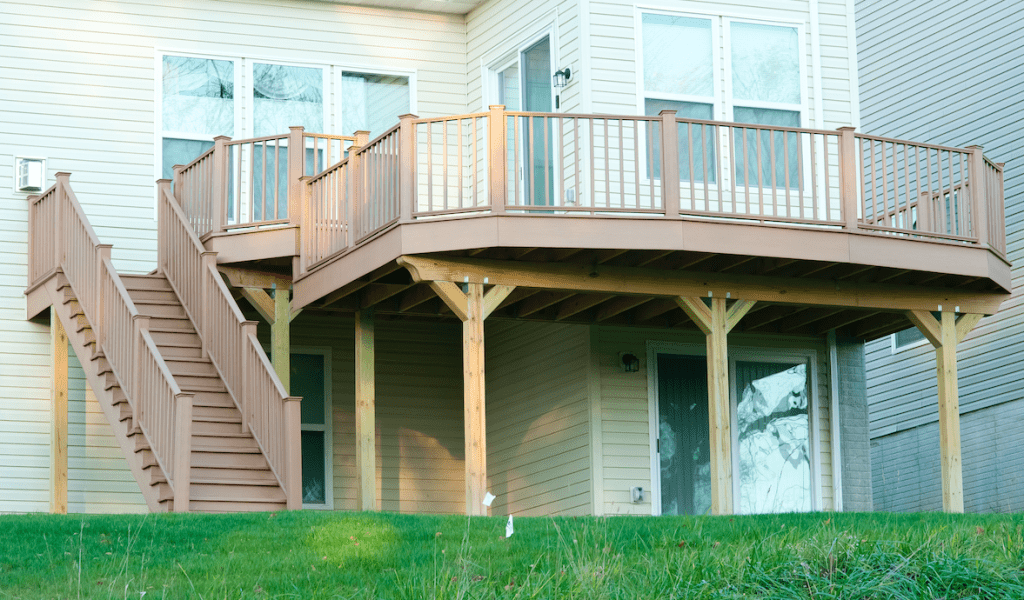 building a deck, measure, ground, lumber, water, nail, project, required, location, step, place, beam, concrete, wood, install, work