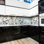 tuxedo kitchen, white, love, home, color, room, dark, create
