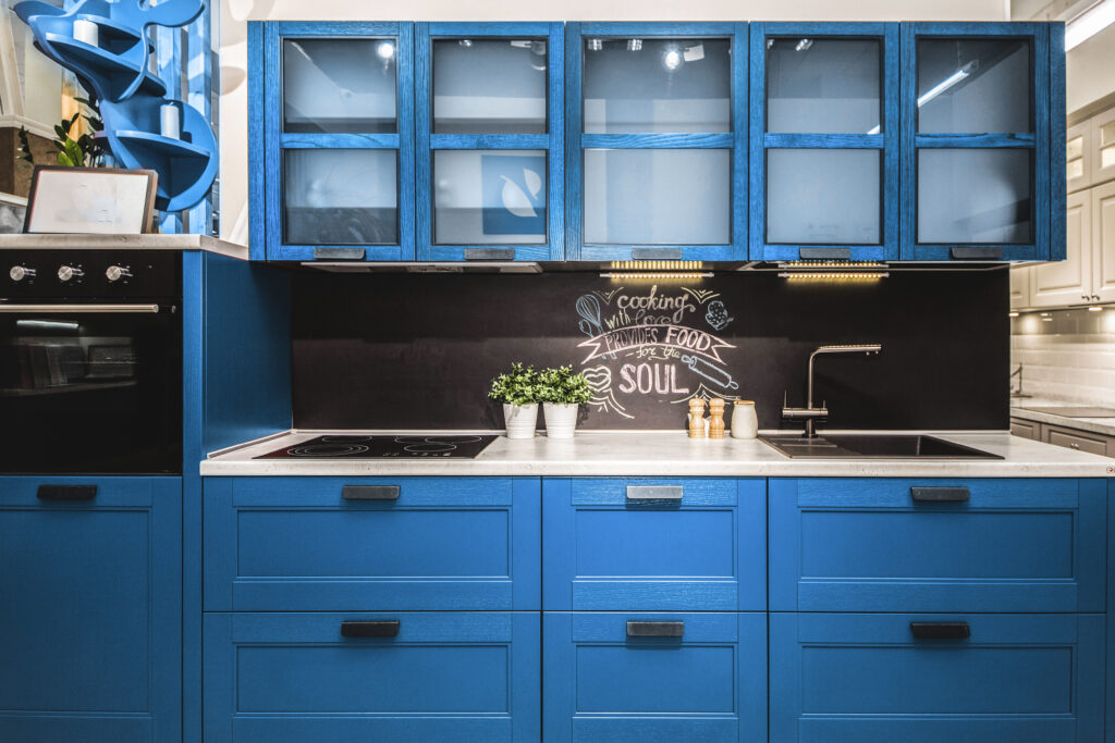 bold kitchen colors , cabinets, space, room, walls, case, home, create, light